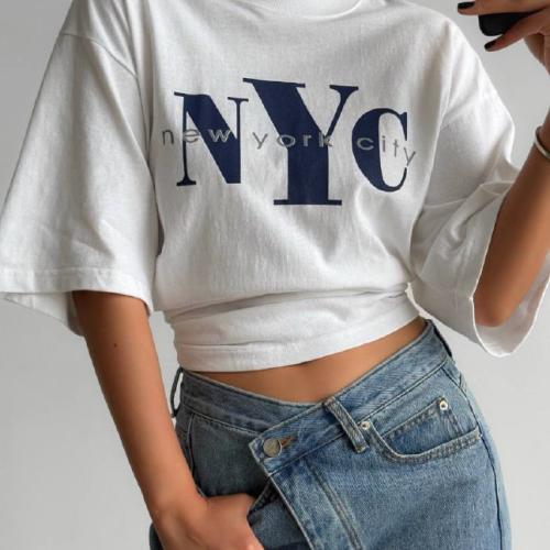 Футболка с винтажным принтом NYC
