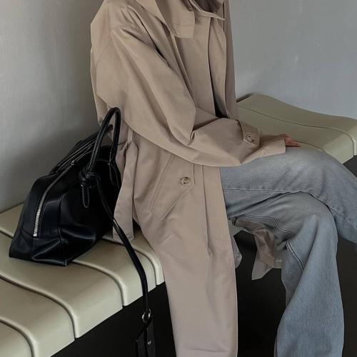 Тренч с капюшоном